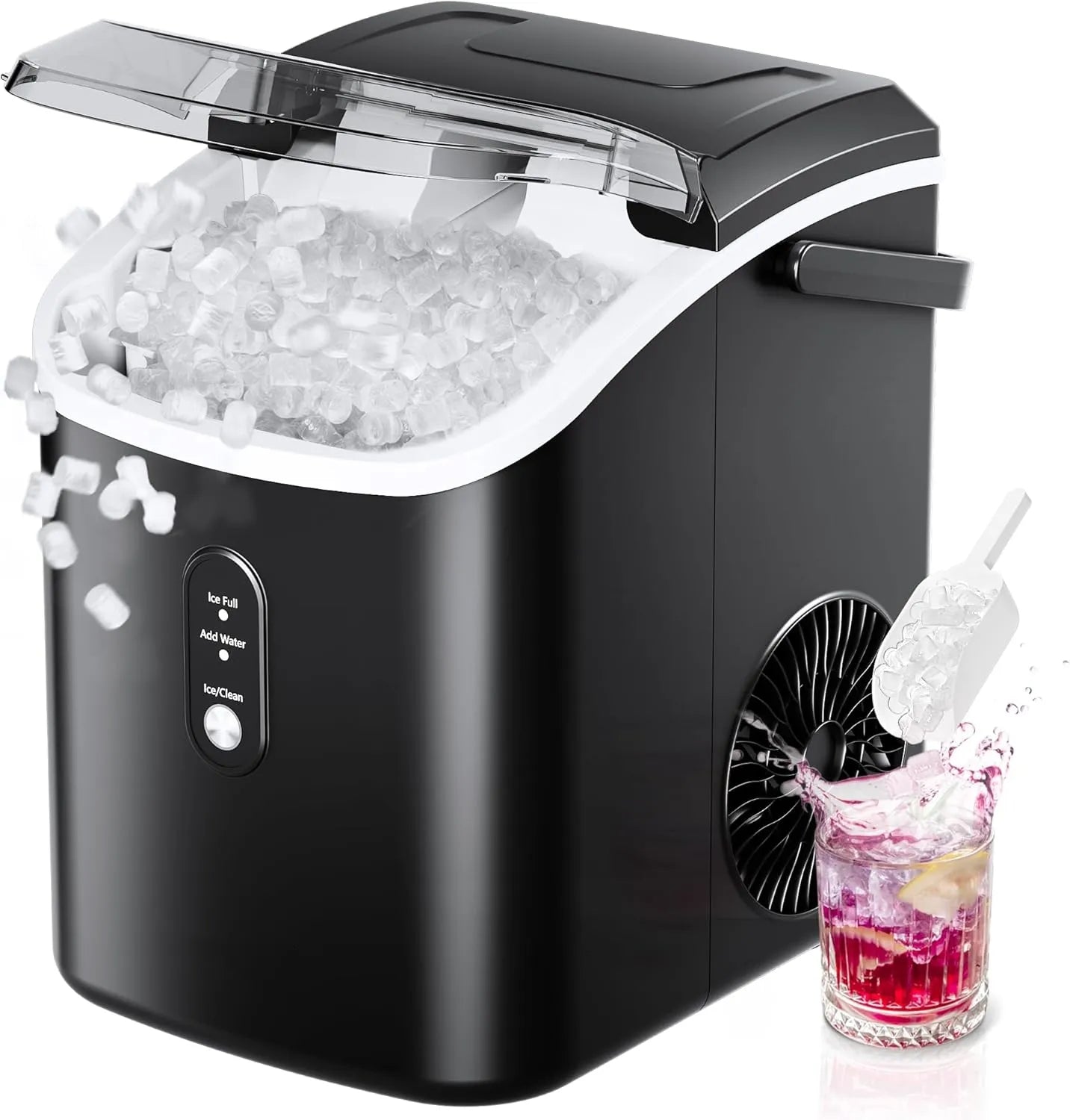☀️Summer Clearance Blowout! Just $39.99 🧊Auto-Cleaning 10'' Nugget Ice Countertop Ice Maker