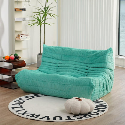 Fireside Loveseat, Loveseat, Soft, High-Quality Corduroy Floor Lounge Chair, Foam Sofa, Decorative Chair